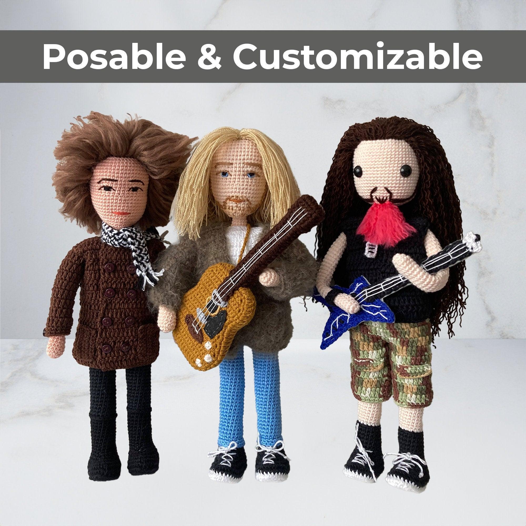 Bob Dylan Handcrafted Crochet Collectible Doll - Dollsey Gifts&Collectibles