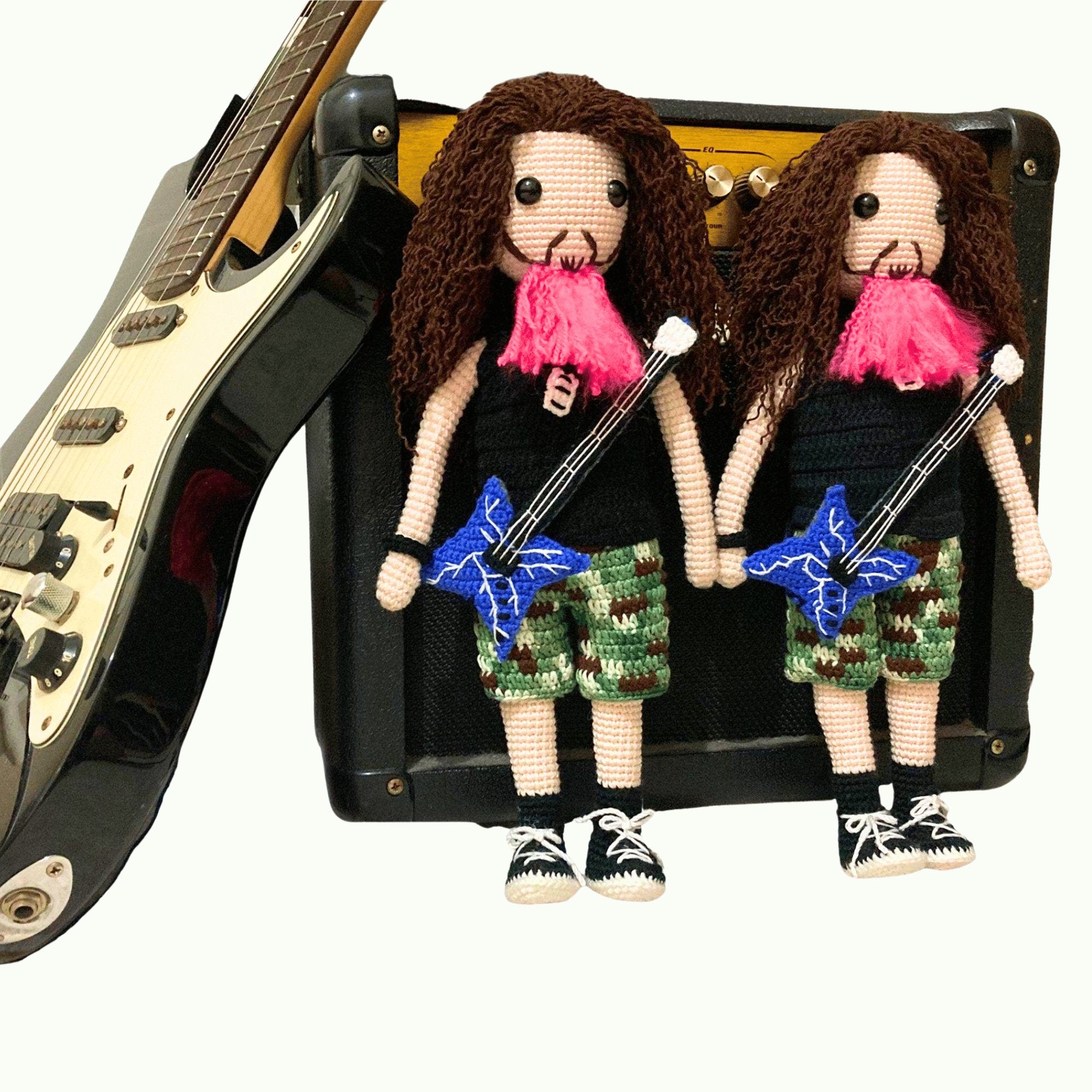 Dimebag Darrell Tribute Crochet Doll - Dollsey Gifts&Collectibles