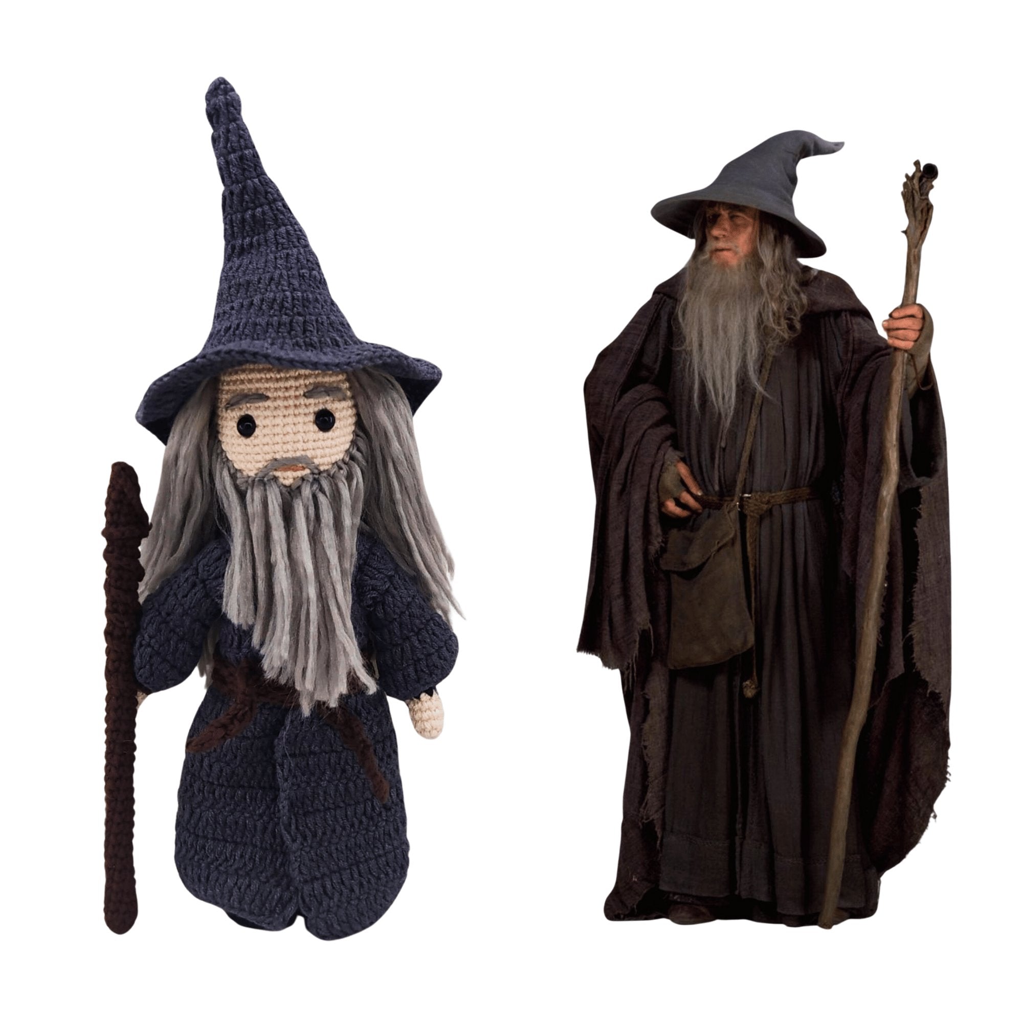 Gandalf - LOTR Handmade Crochet Doll Action Figure Amigurumi - Dollsey Gifts&Collectibles