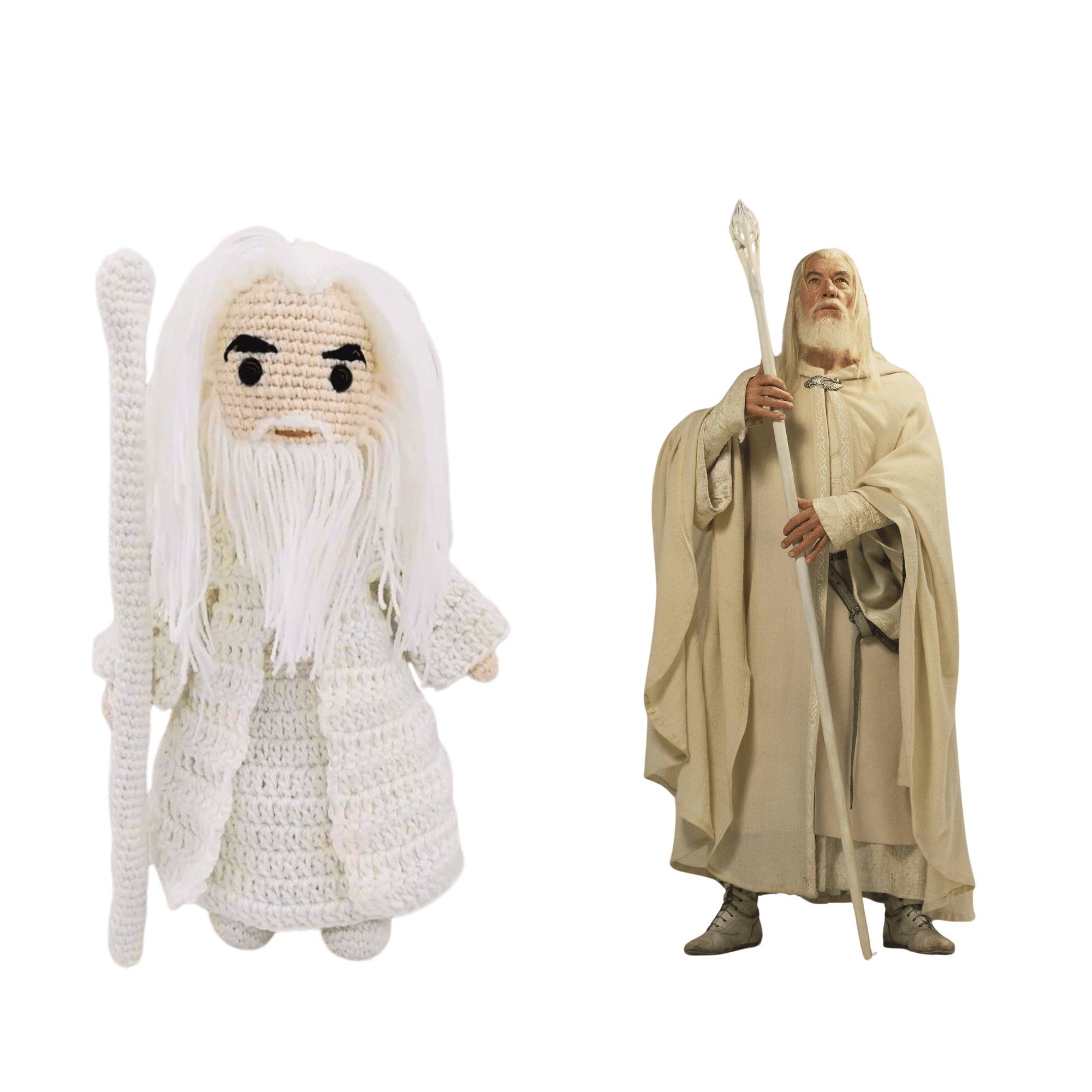 Gandalf - LOTR Handmade Crochet Doll Action Figure Amigurumi - Dollsey Gifts&Collectibles