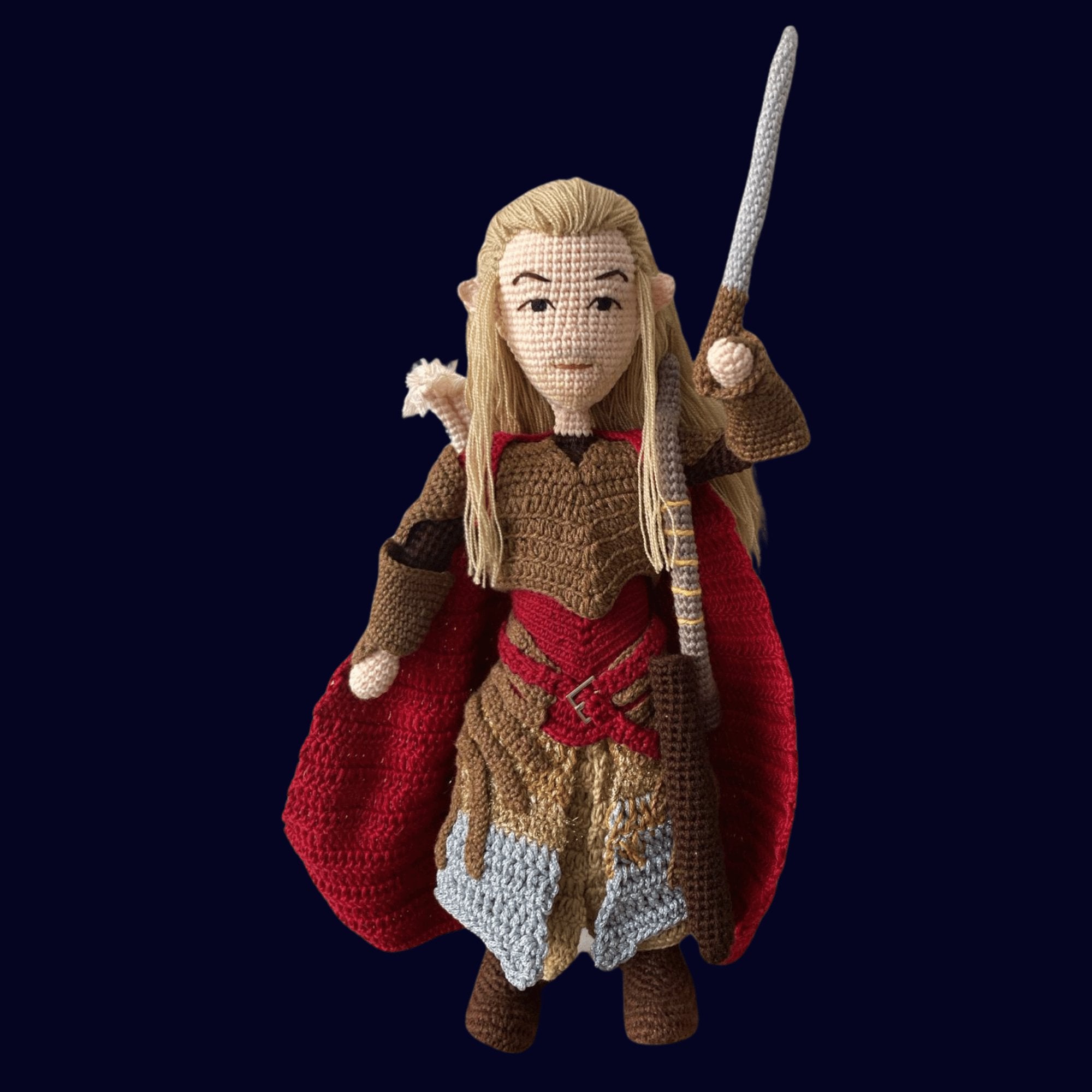 Haldir of Lothlórien - Custom Crafted LOTR Figure - Lord Of The Rings Customizable Haldir Amigurumi Doll - Dollsey Gifts&Collectibles