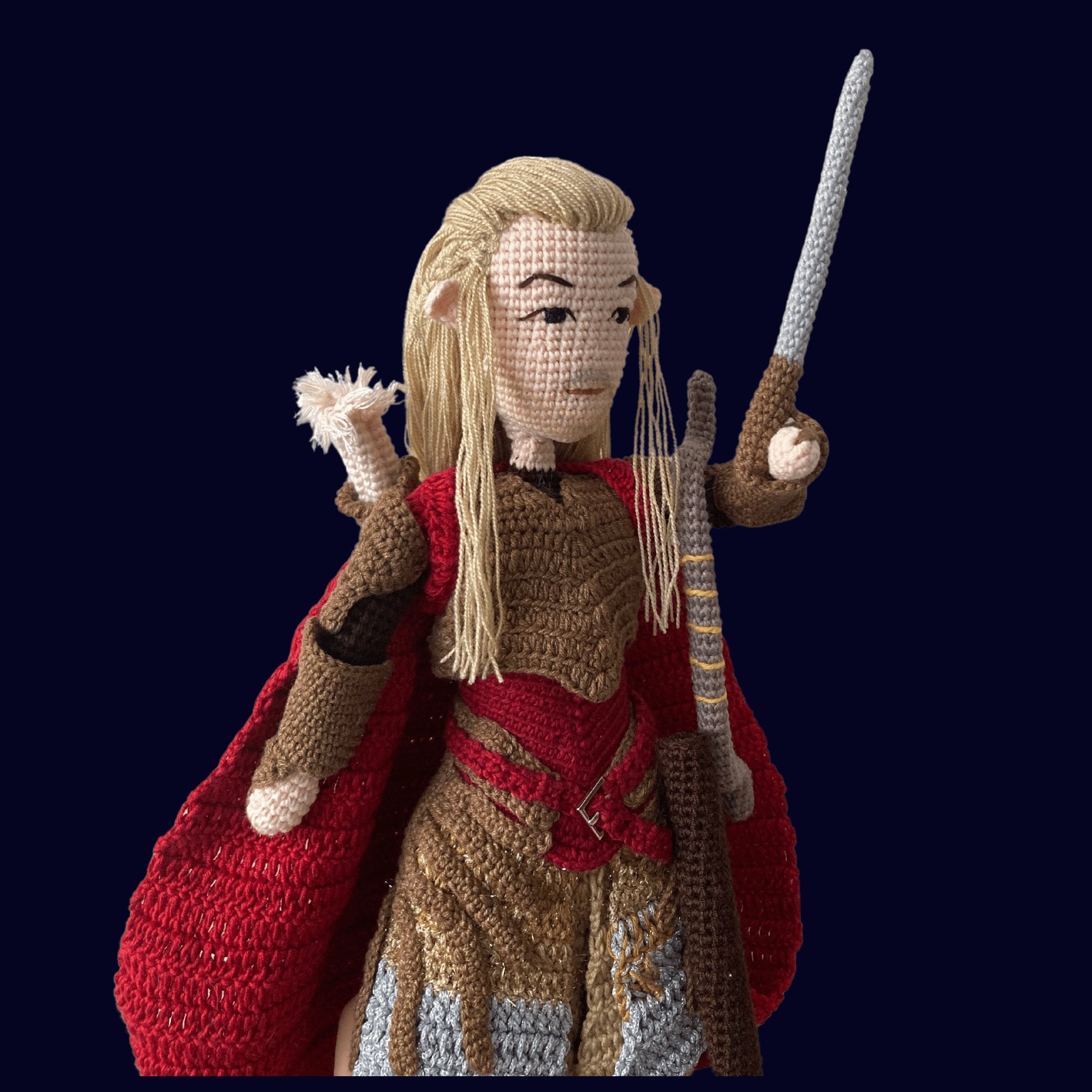 Haldir of Lothlórien - Custom Crafted LOTR Figure - Lord Of The Rings Customizable Haldir Amigurumi Doll - Dollsey Gifts&Collectibles