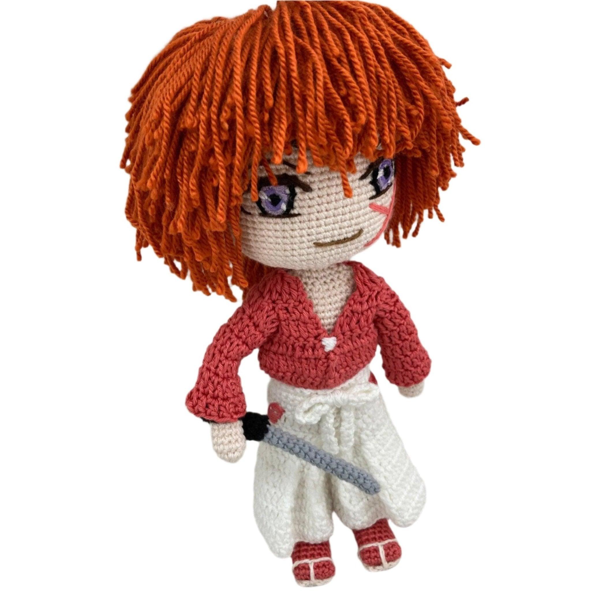 Kenshin Himura Handmade Crochet Doll - Dollsey Gifts&Collectibles