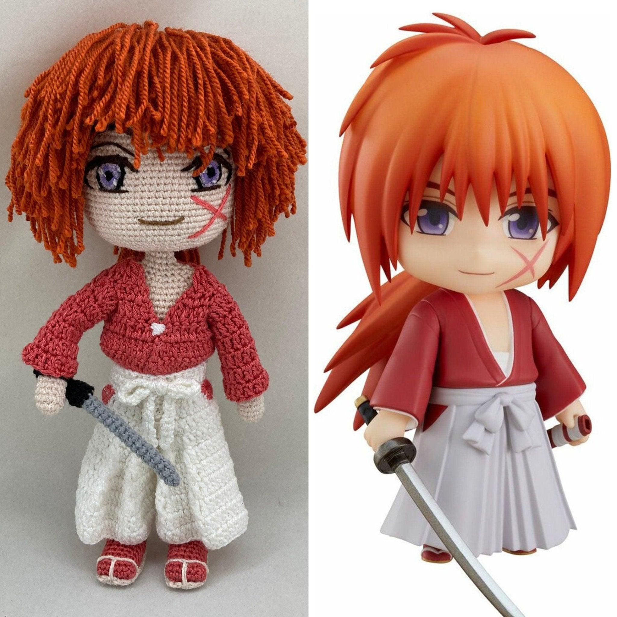 Kenshin Himura Handmade Crochet Doll - Dollsey Gifts&Collectibles