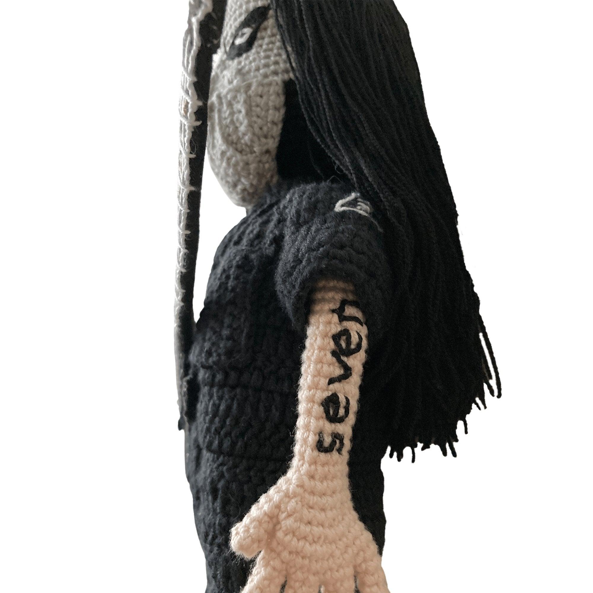 Slipknot Mick Thompson Inspired Handcrafted Crochet Collectible Doll - Dollsey Gifts&Collectibles